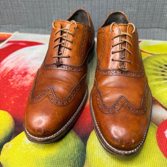 Cole Haan Mens Size 8.5M Brown Leather Wingtip Oxford Dress Shoes main image 6